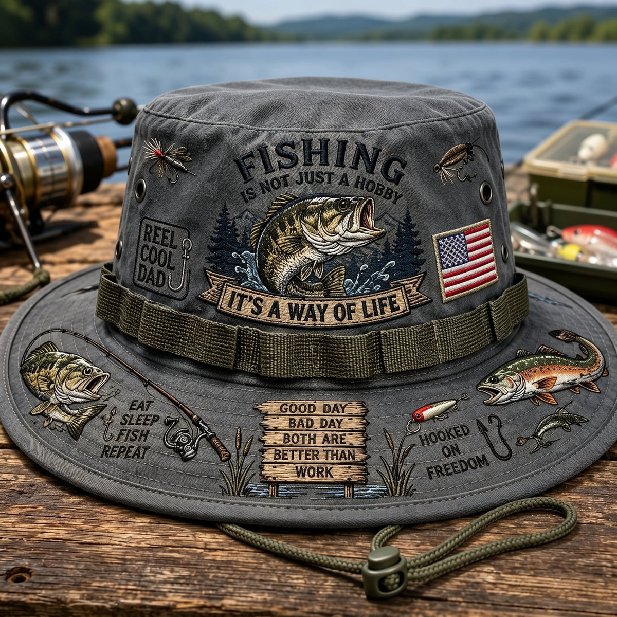 AnglerSpirit – Fishing Is A Way Of Life Boonie Hat