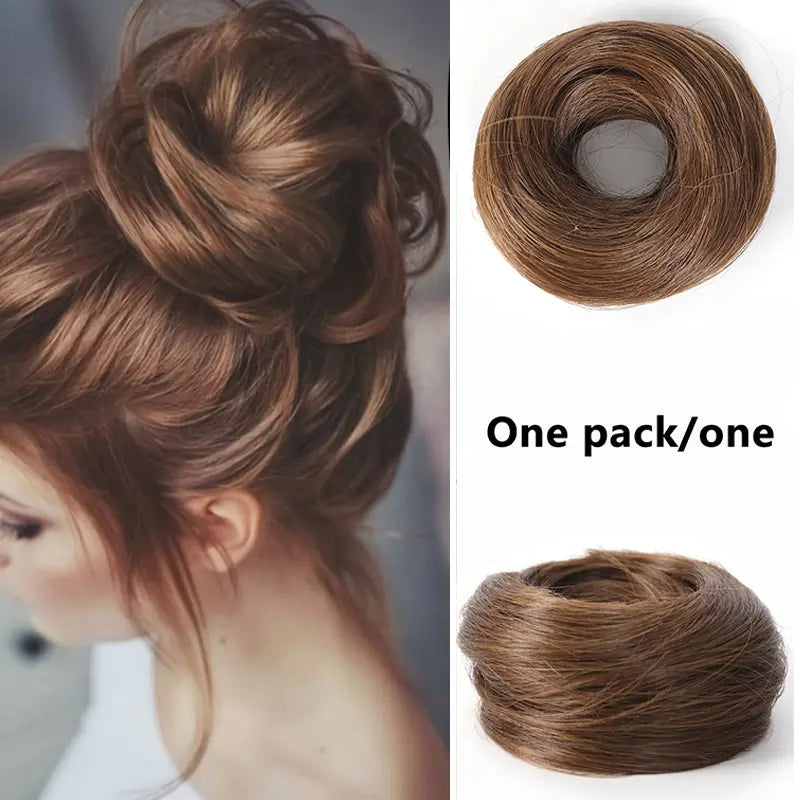 VelisseaCare – Curly Messy Bun Scrunchie Hair Extension