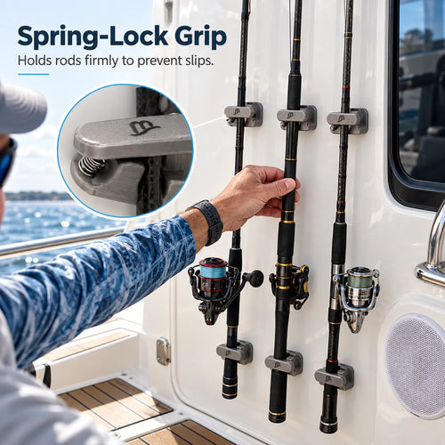 RodMate – Compact Spring-Release Fishing Rod Holder