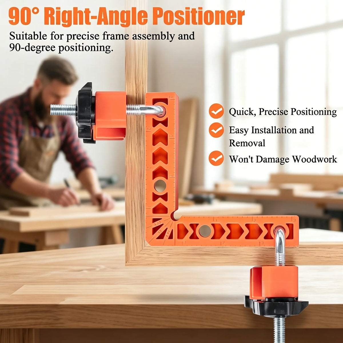 AnglePro – 90° Corner Clamp & Positioning Square Set