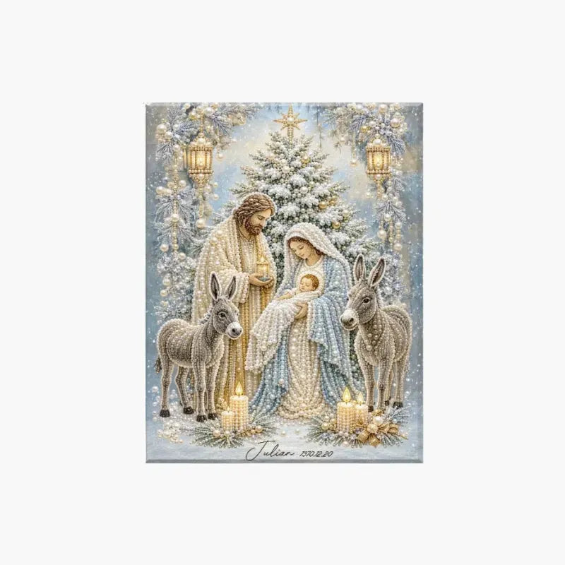FaithGlow – 3D Nativity Diamond Painting Art Kit
