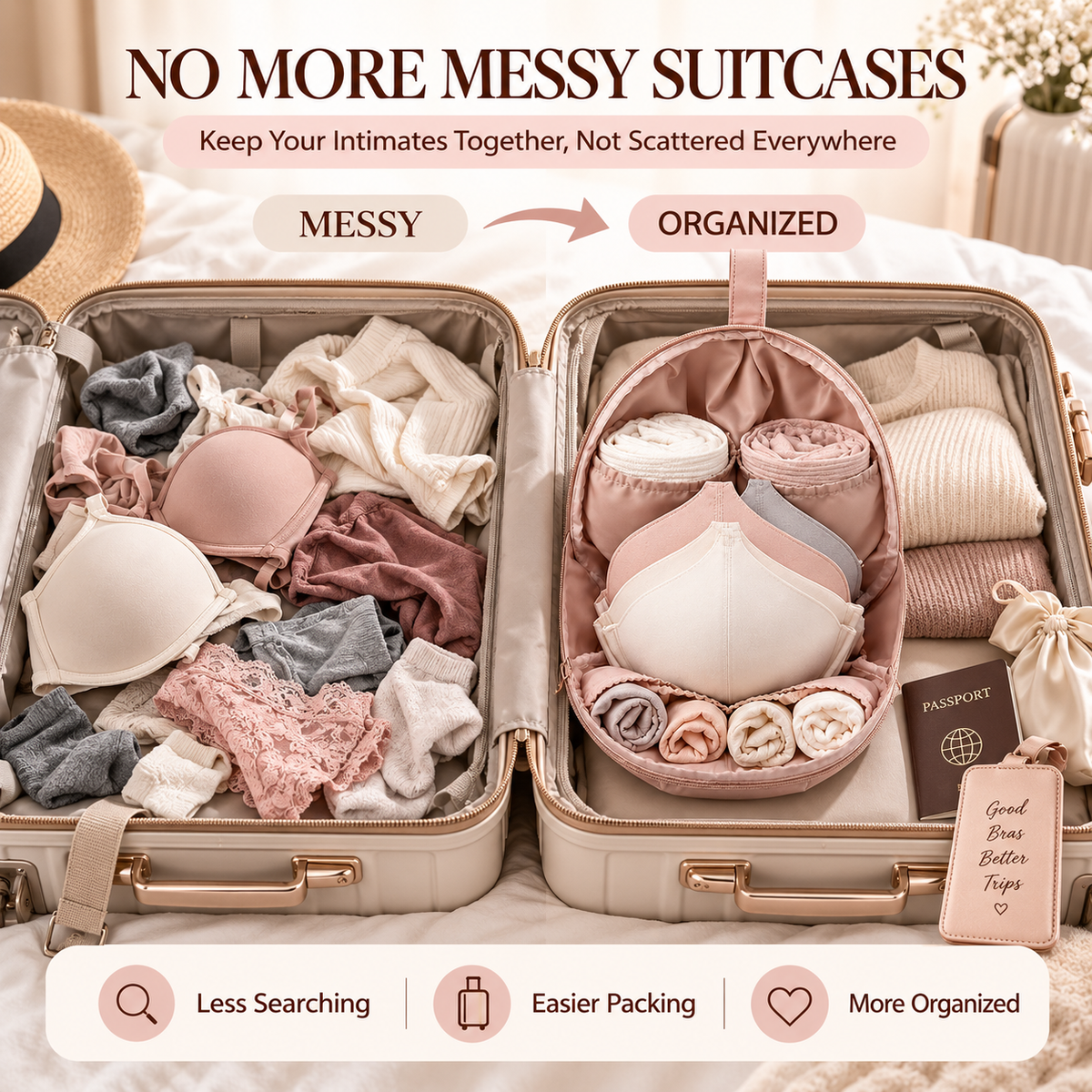 LugaVelle – Travel Lingerie Organizer Bag