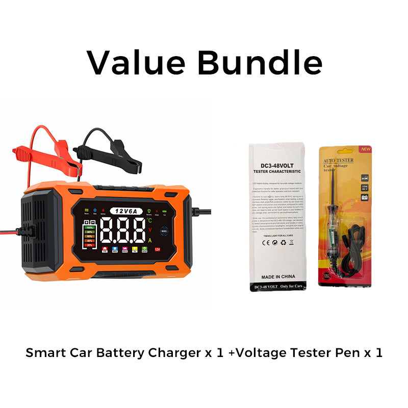 AutoVolt – 12V Smart Battery Charger & Repairer