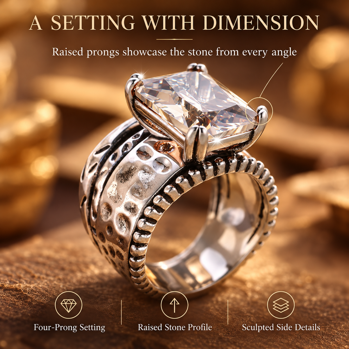 VelvetGleam – Vintage-Inspired Statement Ring