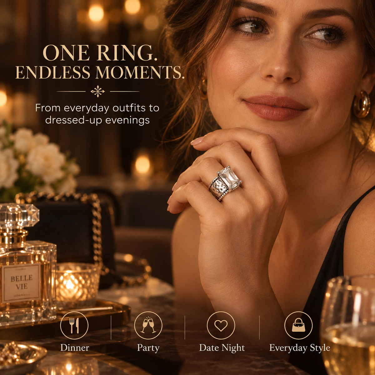 VelvetGleam – Vintage-Inspired Statement Ring