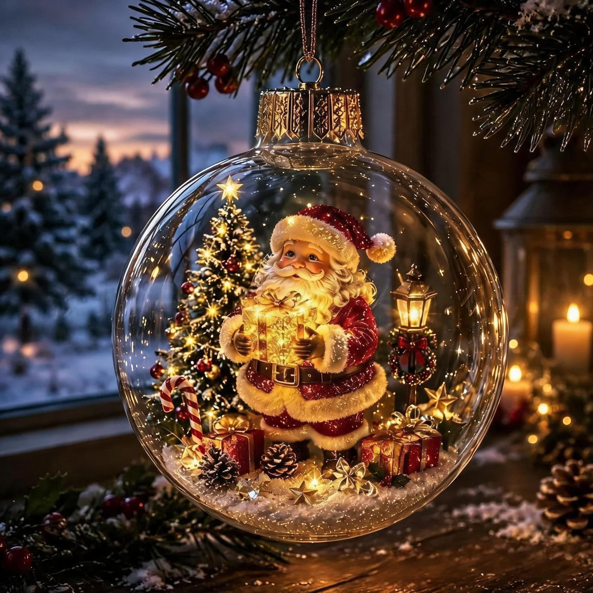 ChristmasAura – Glowing Holiday Diorama Ornament