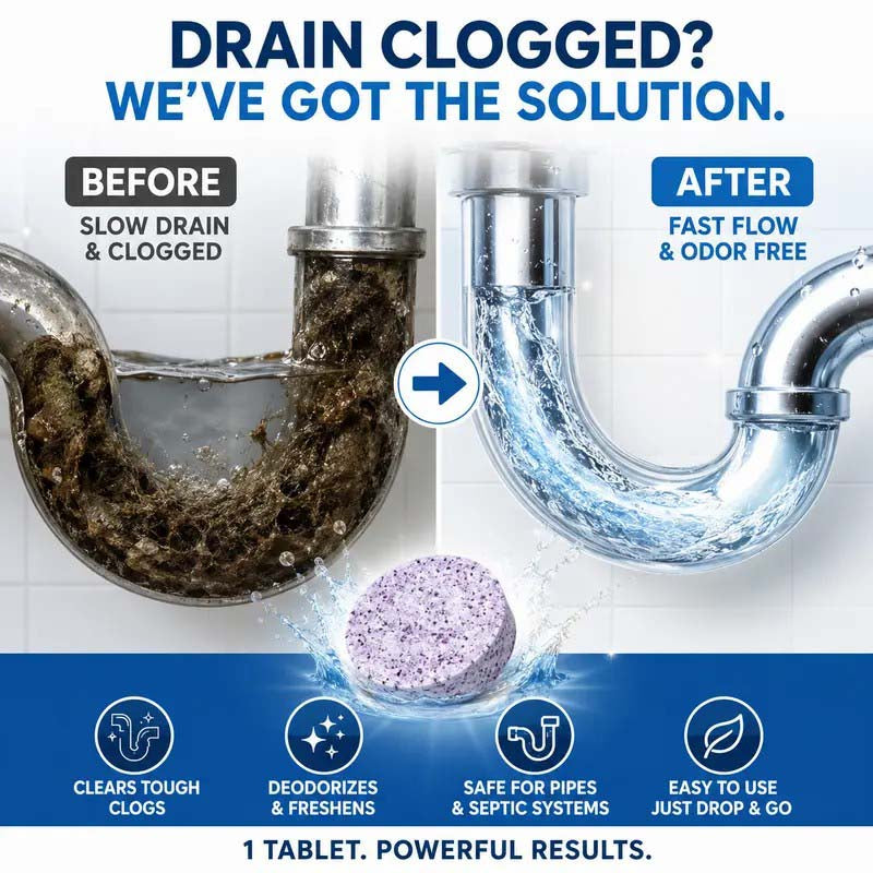 DrainEase – 2-in-1  Concentrated Drain Cleaner Tablets
