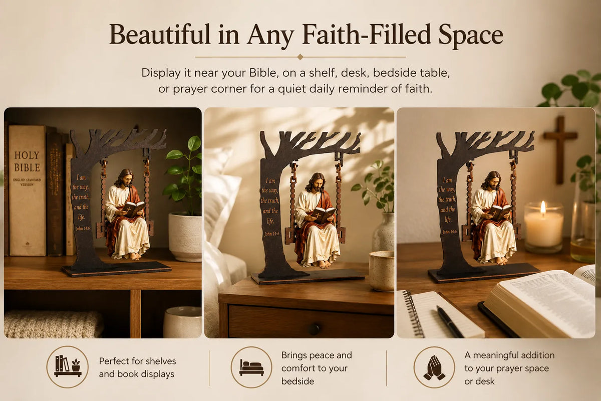 BlessedBranch – Jesus Under The Tree Ornament