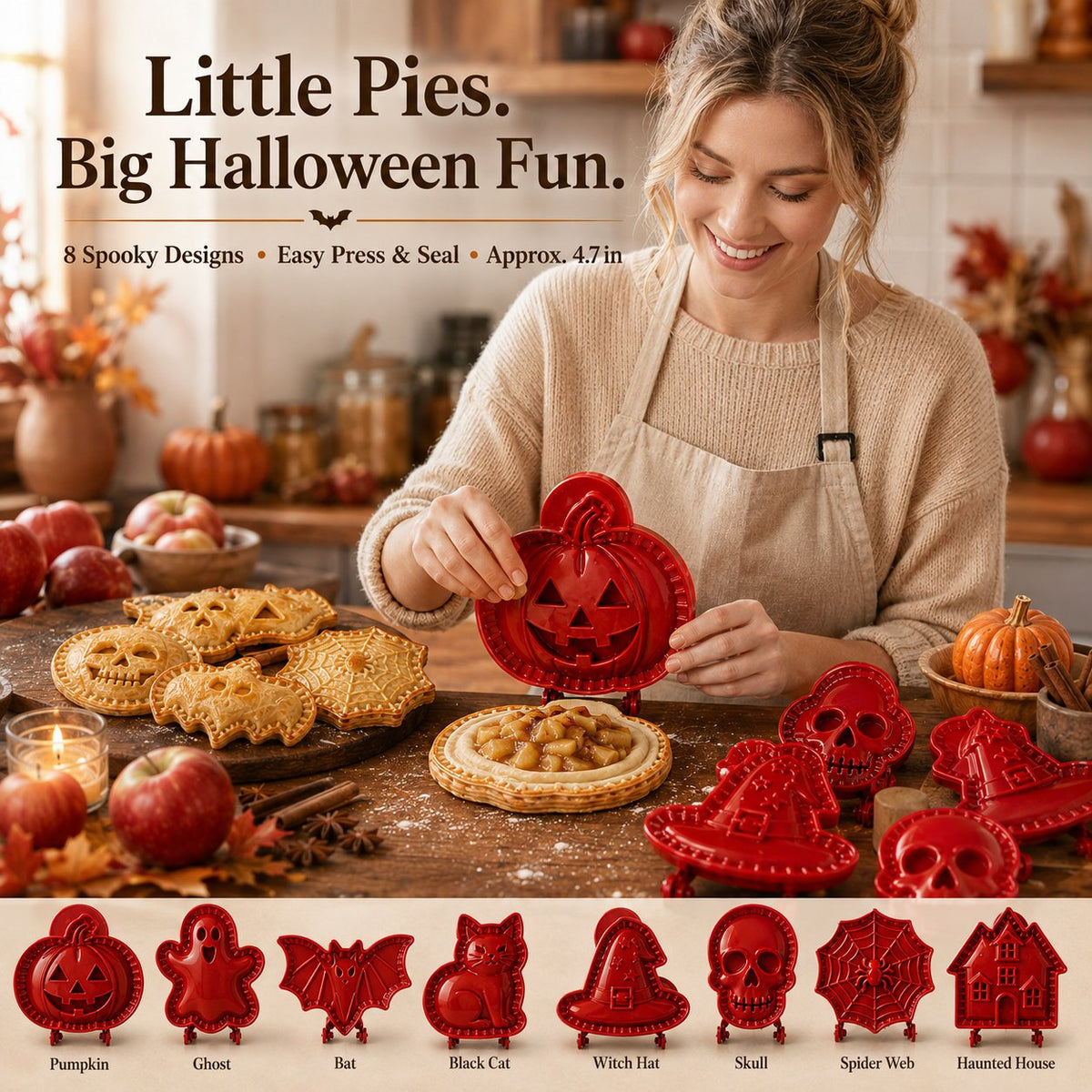 SpookPie – Halloween Mini Pie Shaping Mold