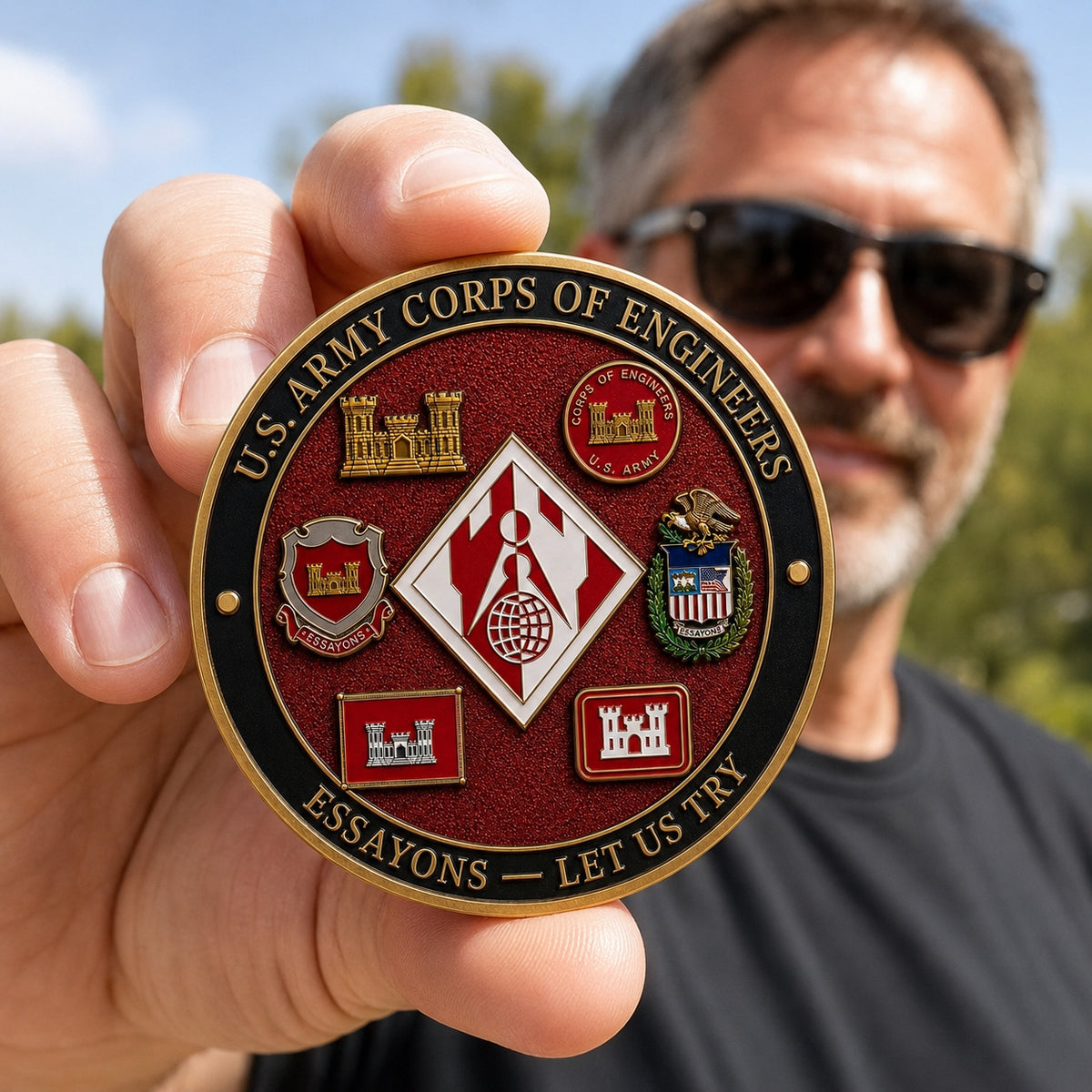 🏰U.S. Army Corps of Engineers “Essayons – Let Us Try” Commemorative Coin