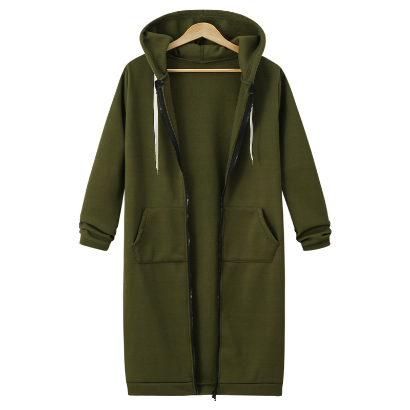 CozyHaven – Women’s Long Zip-Up Fleece Hoodie