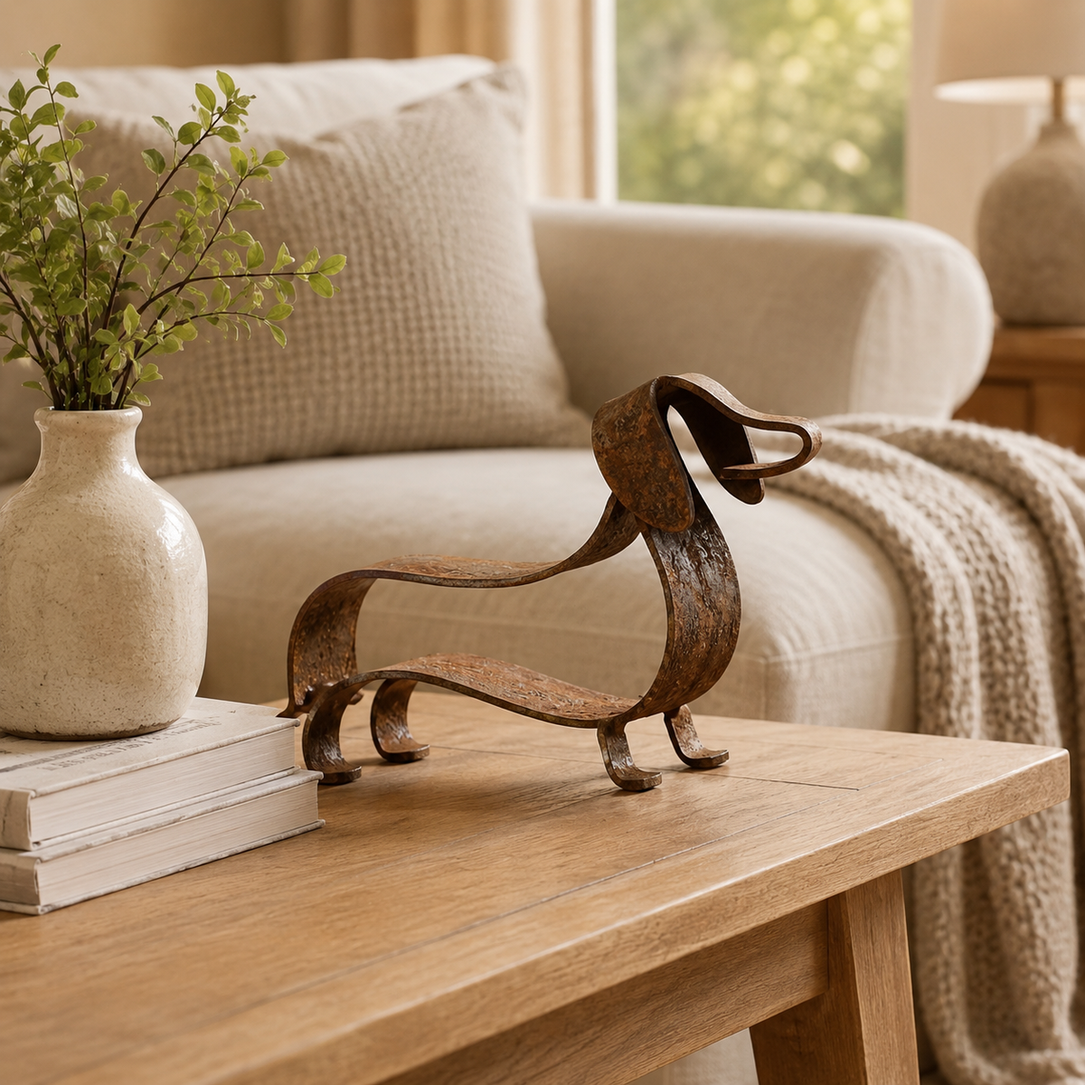 RustyDox – Rustic Dachshund Decorative Statue