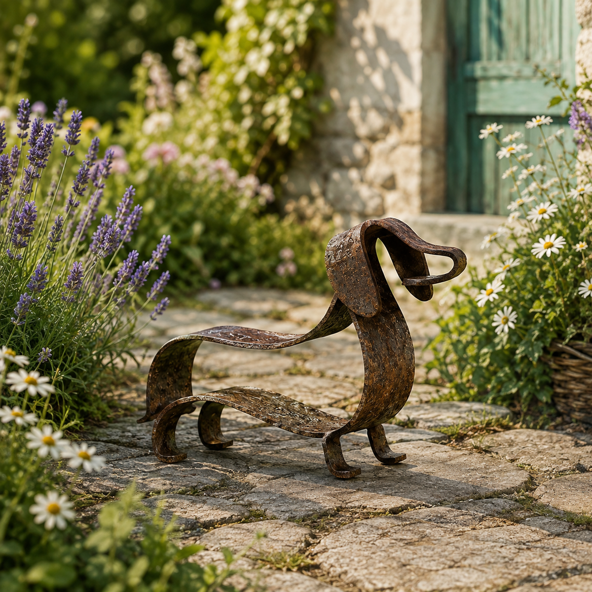 RustyDox – Rustic Dachshund Decorative Statue