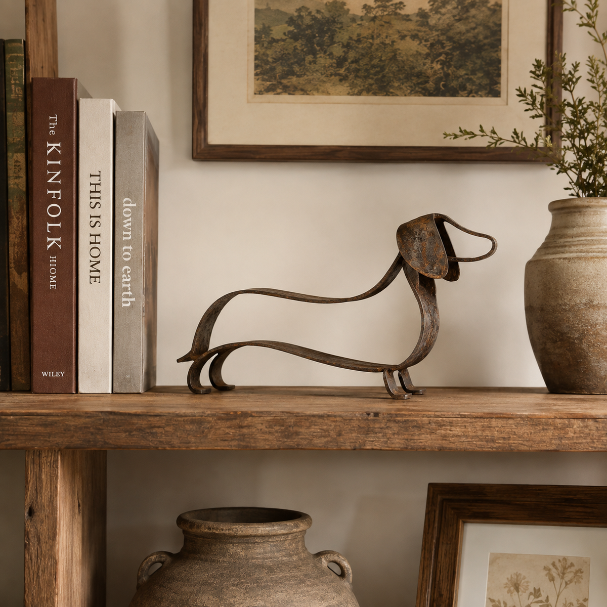 RustyDox – Rustic Dachshund Decorative Statue