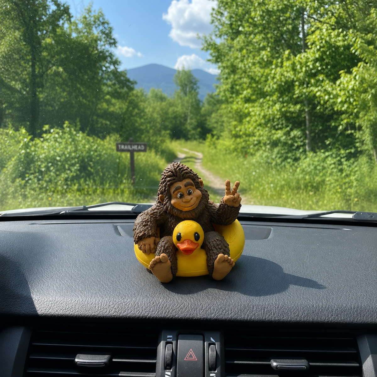 🌲Last Day 60% OFF -  Sasquatch & Duck Adventure Figurine