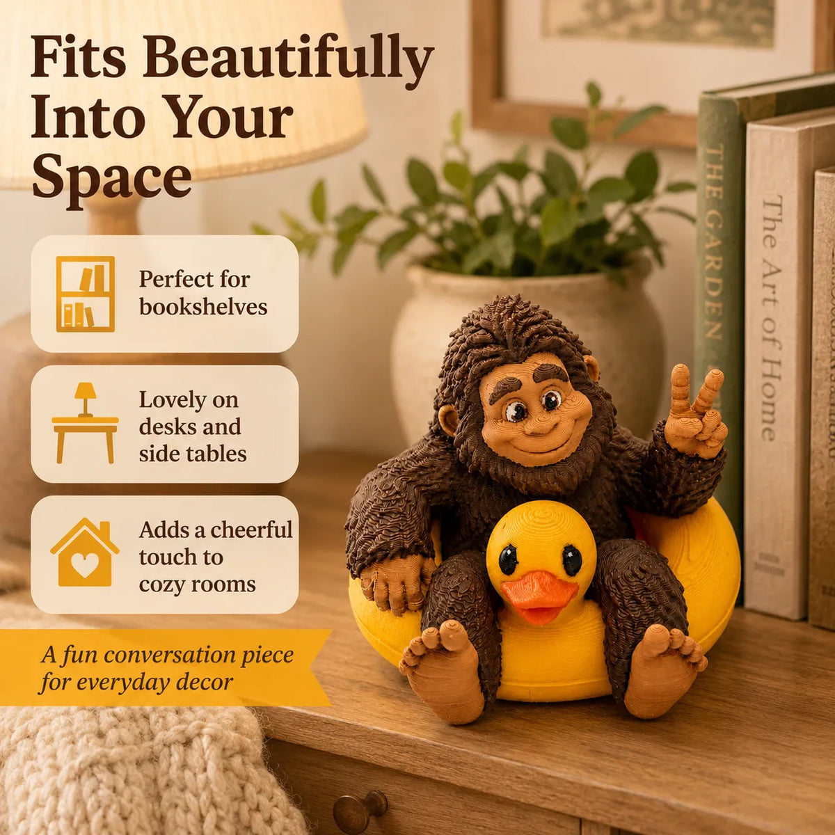 WildMuse – Sasquatch & Duck Adventure Figurine