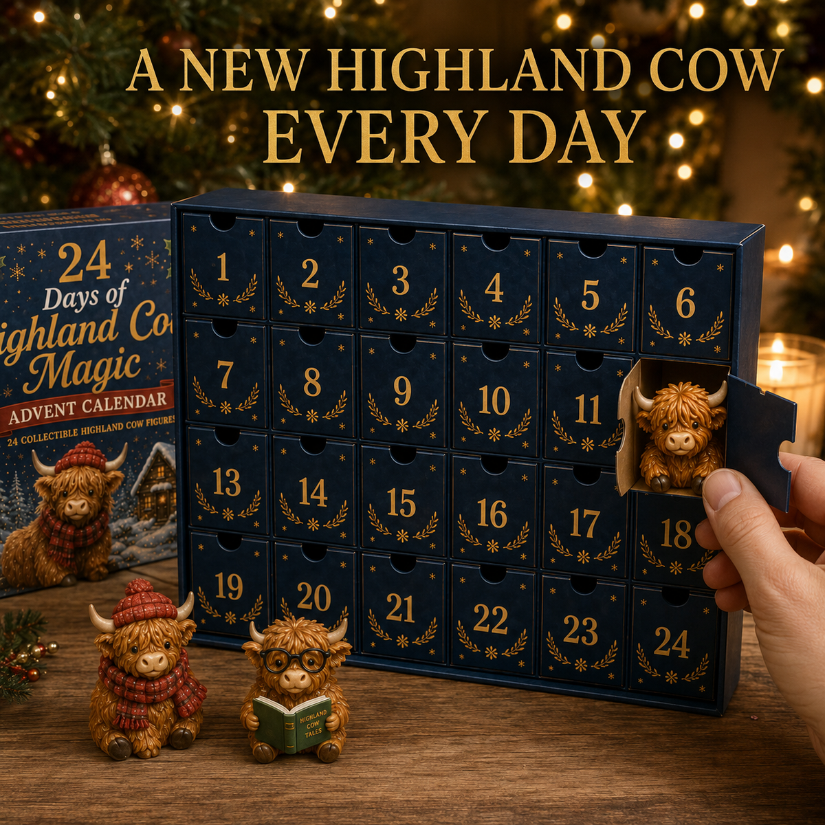 HighlandHerd – 24-Day Collectible Cow Advent Calendar