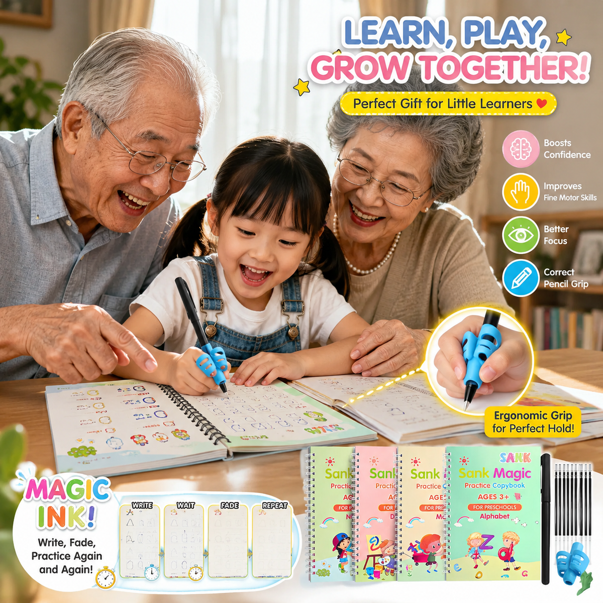 MagicScript – Reusable Children’s Writing Copybooks