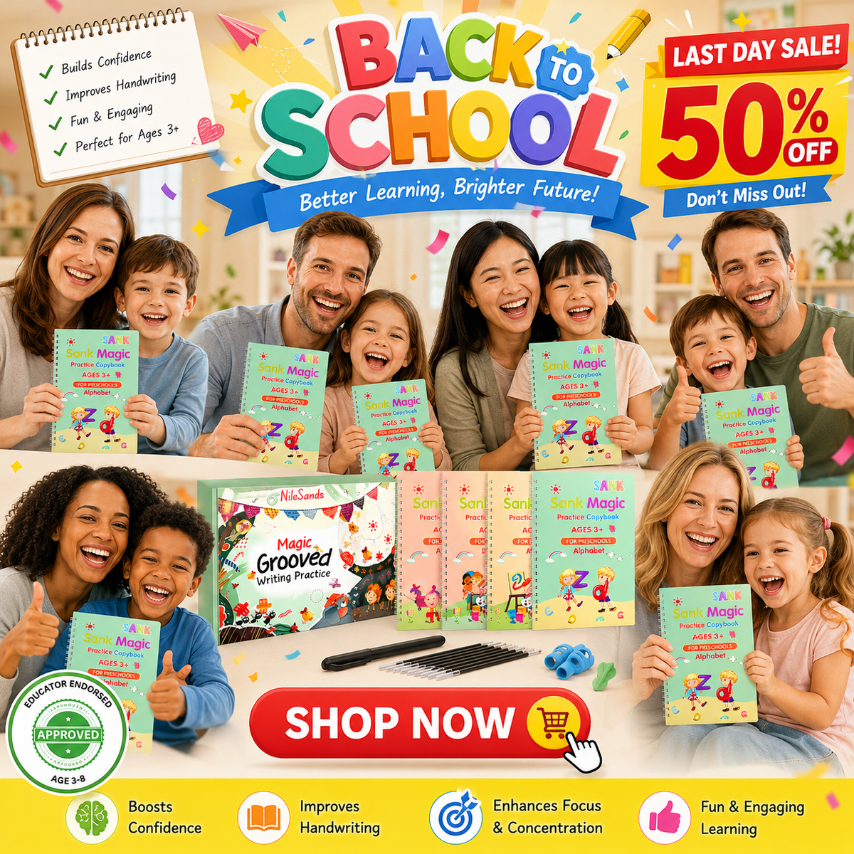 MagicScript – Reusable Children’s Writing Copybooks