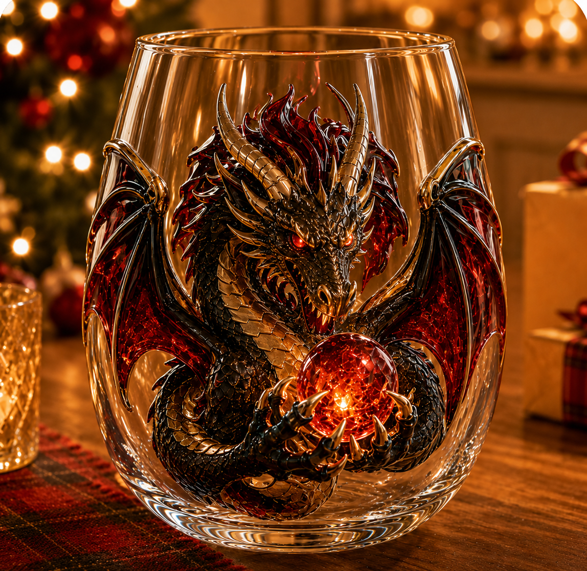 DragonRealm – Fantasy Dragon Whiskey & Cocktail Glass
