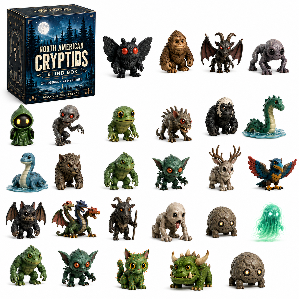 NorthAmerican  – Cryptids 24-Piece Blind Box Collection