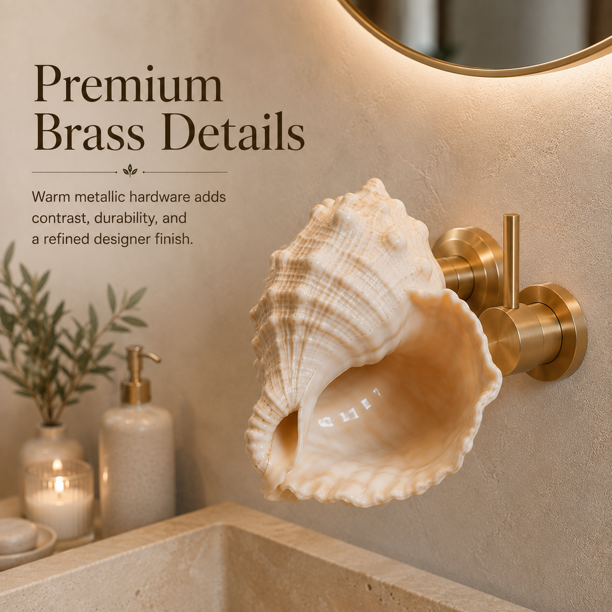 CoastalMuse – Sculptural Waterfall Sink Faucet