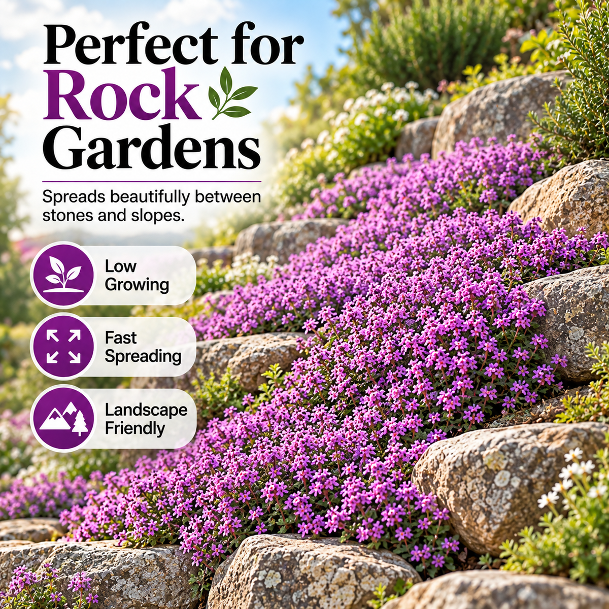 FloraCreep – Colorful Ground Cover Flower Seeds