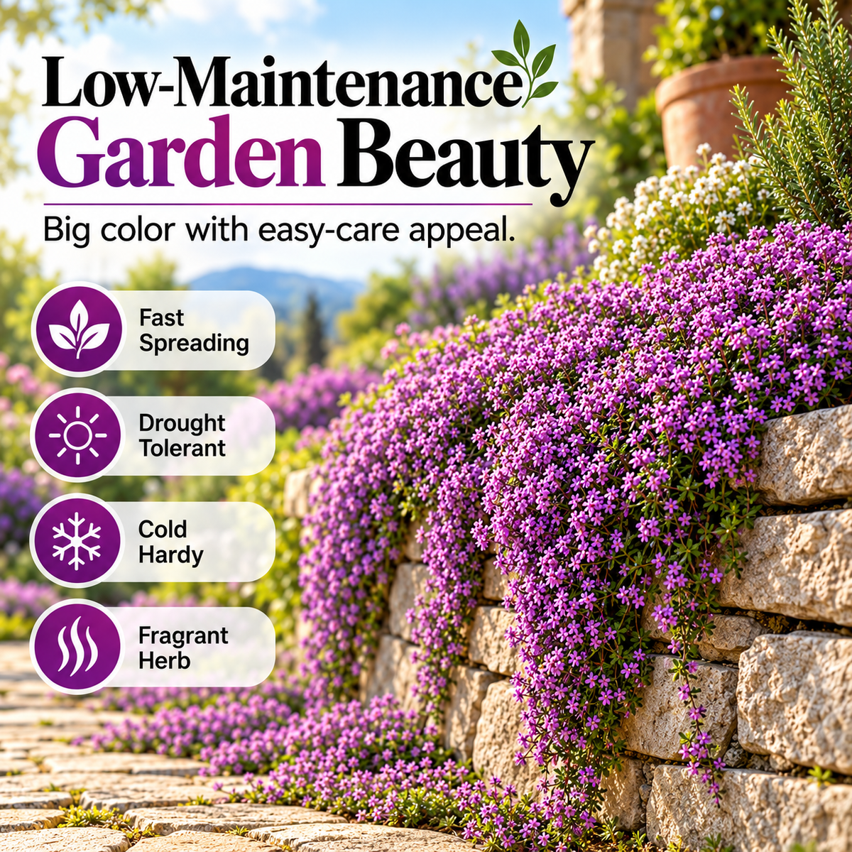 FloraCreep – Colorful Ground Cover Flower Seeds