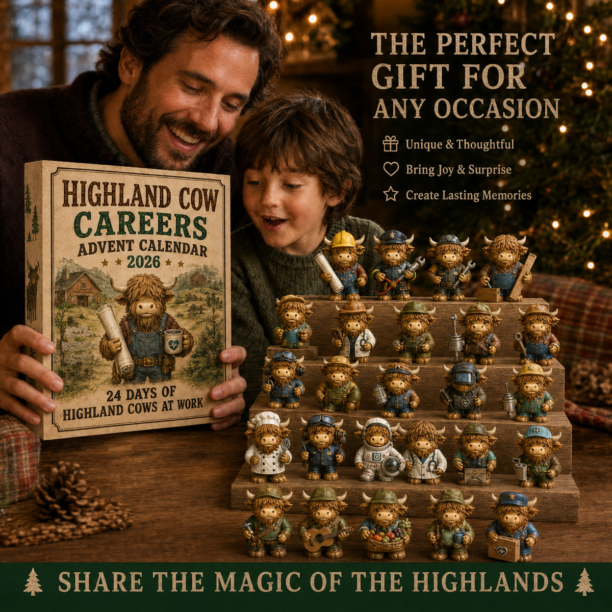 HighlandHaven – 24-Day Highland Cow Careers Advent Calendar 2026
