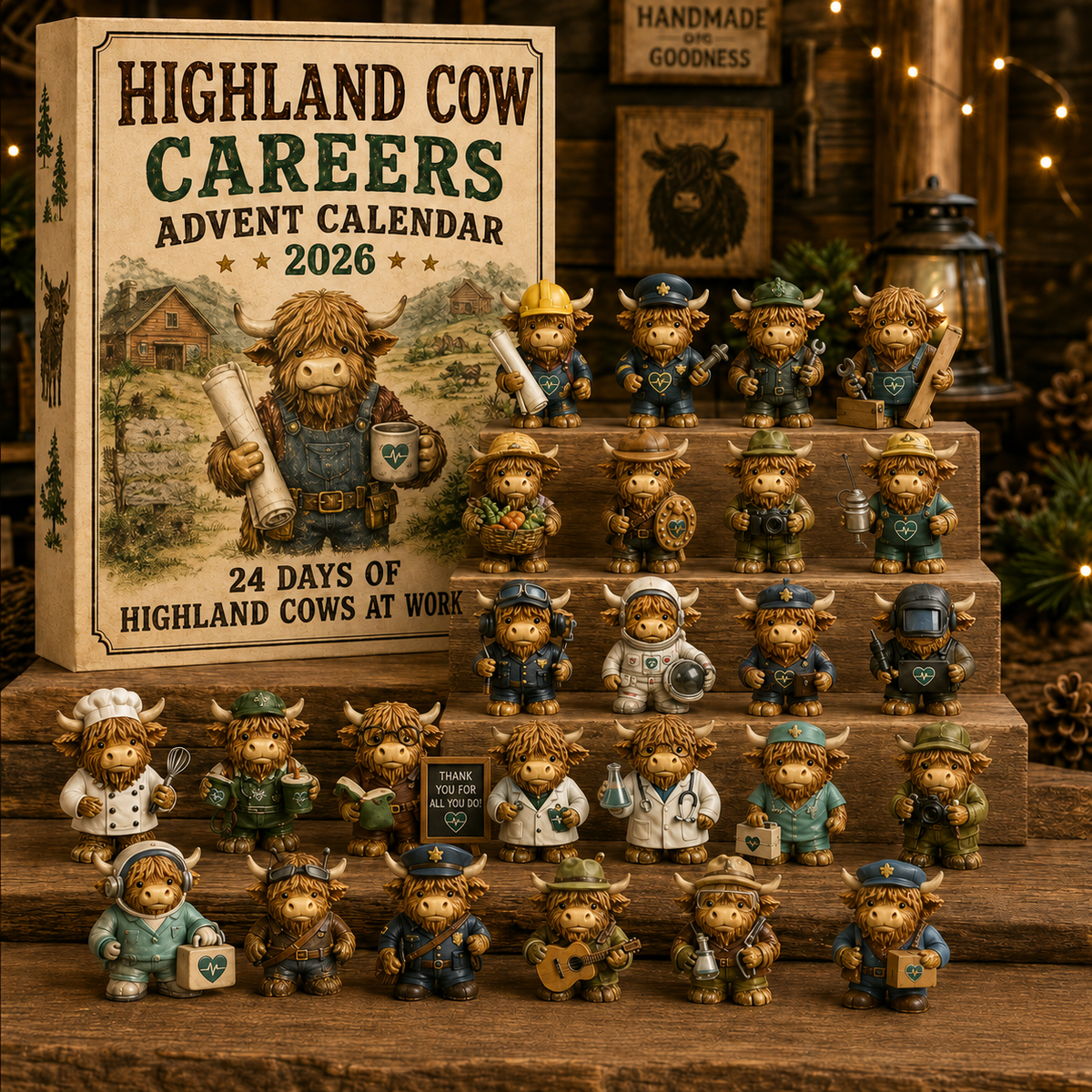 HighlandHaven – 24-Day Highland Cow Careers Advent Calendar 2026