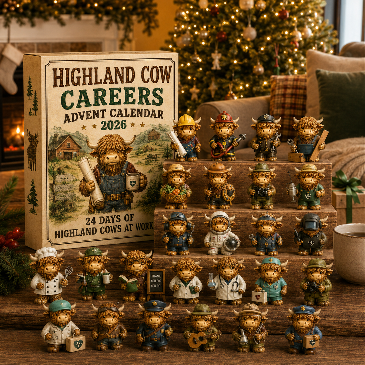 HighlandHaven – 24-Day Highland Cow Careers Advent Calendar 2026