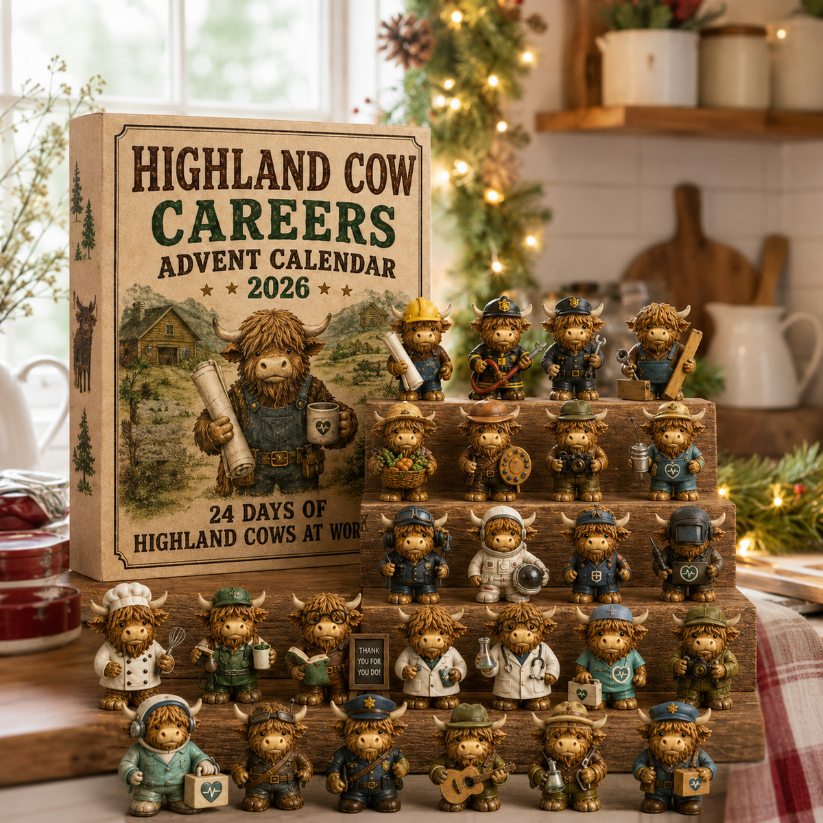HighlandHaven – 24-Day Highland Cow Careers Advent Calendar 2026