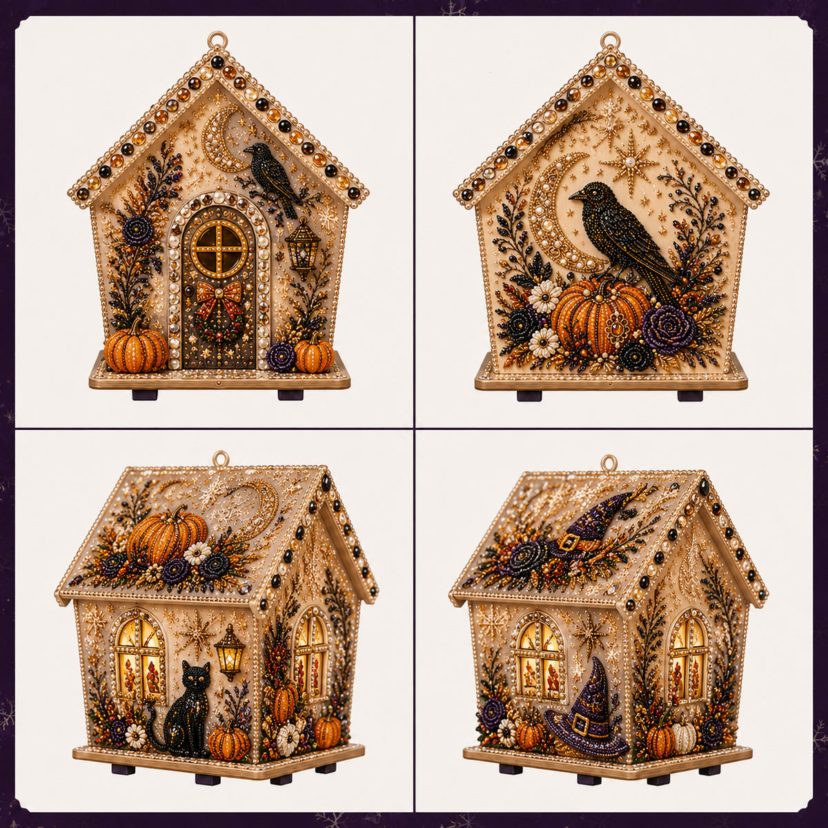GhostHaven – 3D Haunted Cottage Rhinestone Kit