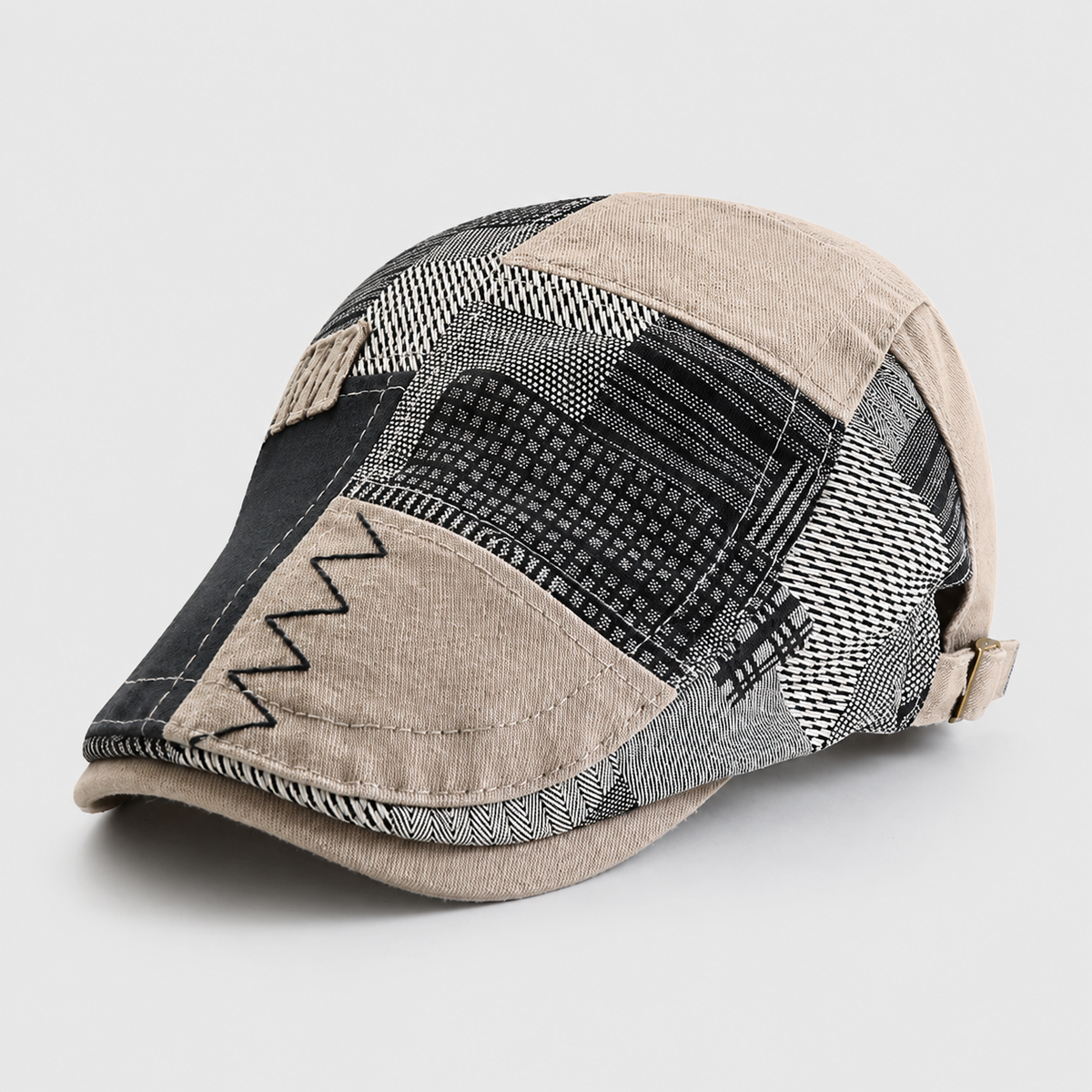 VintageVale – Classic Patchwork Newsboy Cap