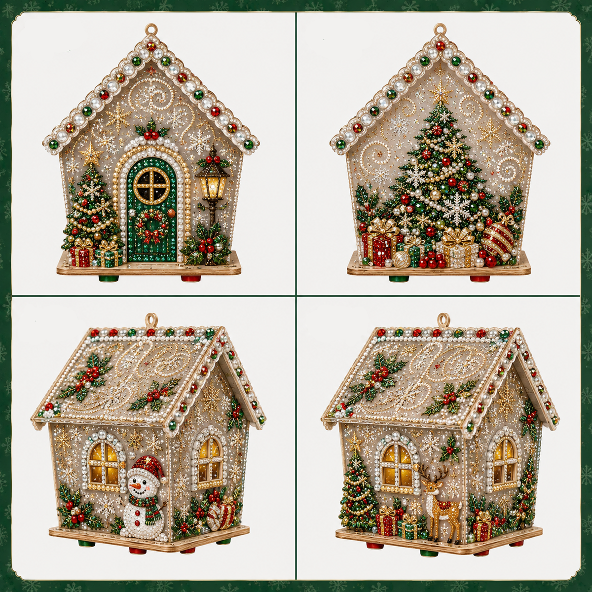 MerryCottage – Sparkling Christmas Diamond Art House