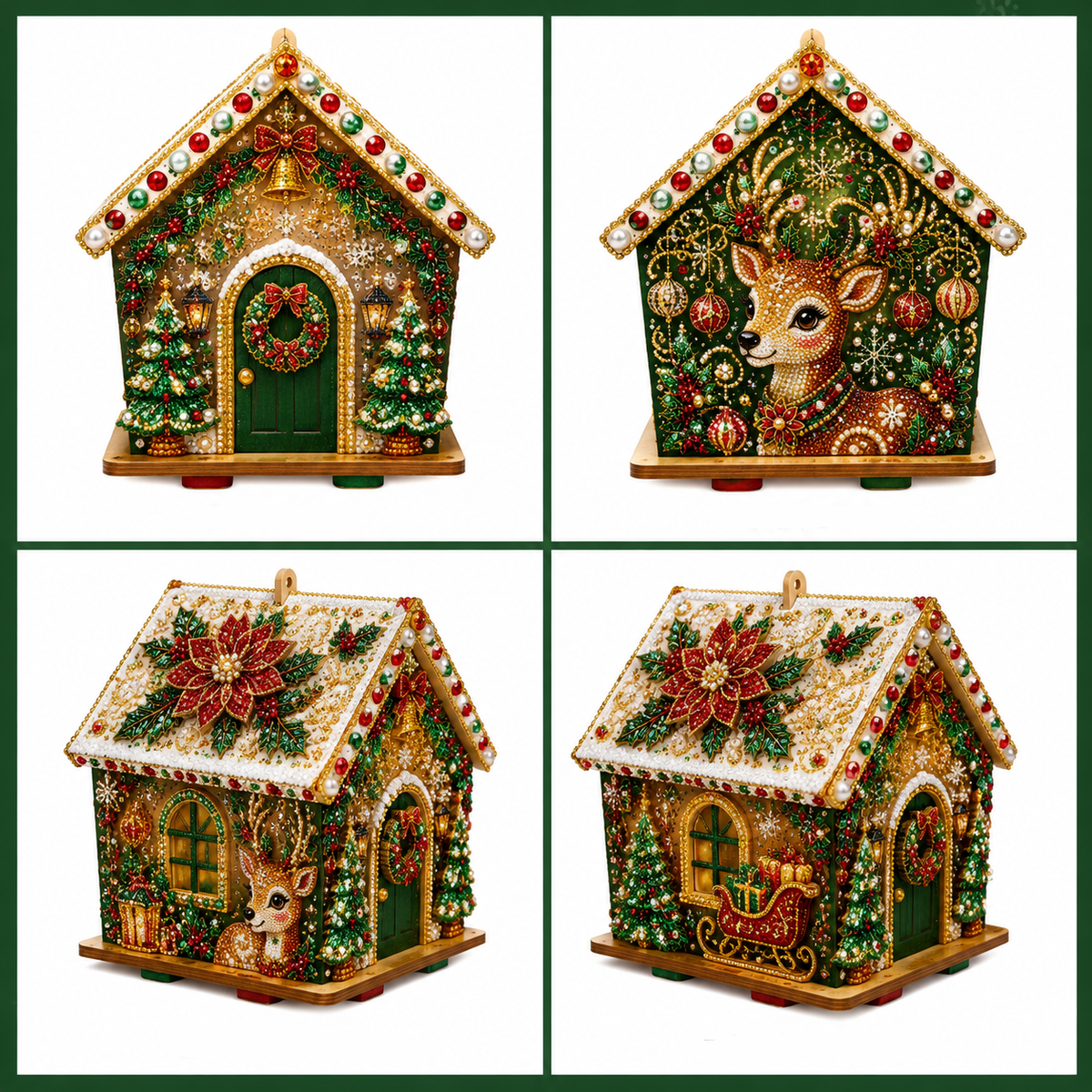 MerryCottage – Sparkling Christmas Diamond Art House