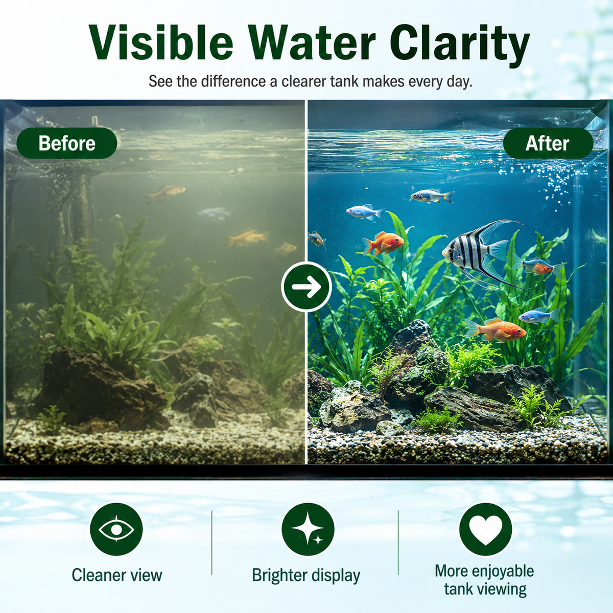 CrystalClarity – Aquarium Water Purification Tablets