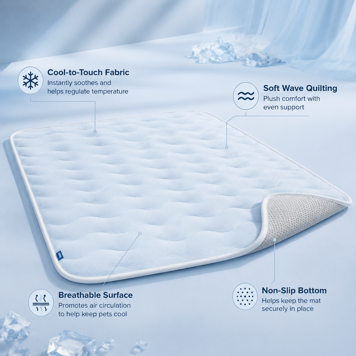 BreezeNest – Cooling Pet Comfort Mat