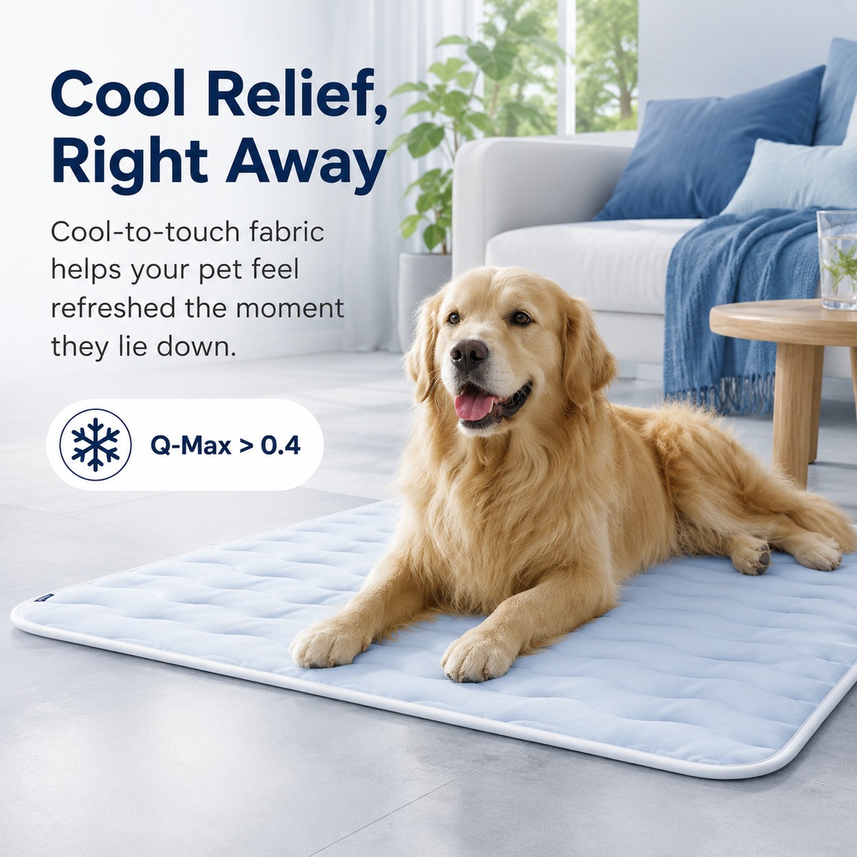 BreezeNest – Cooling Pet Comfort Mat