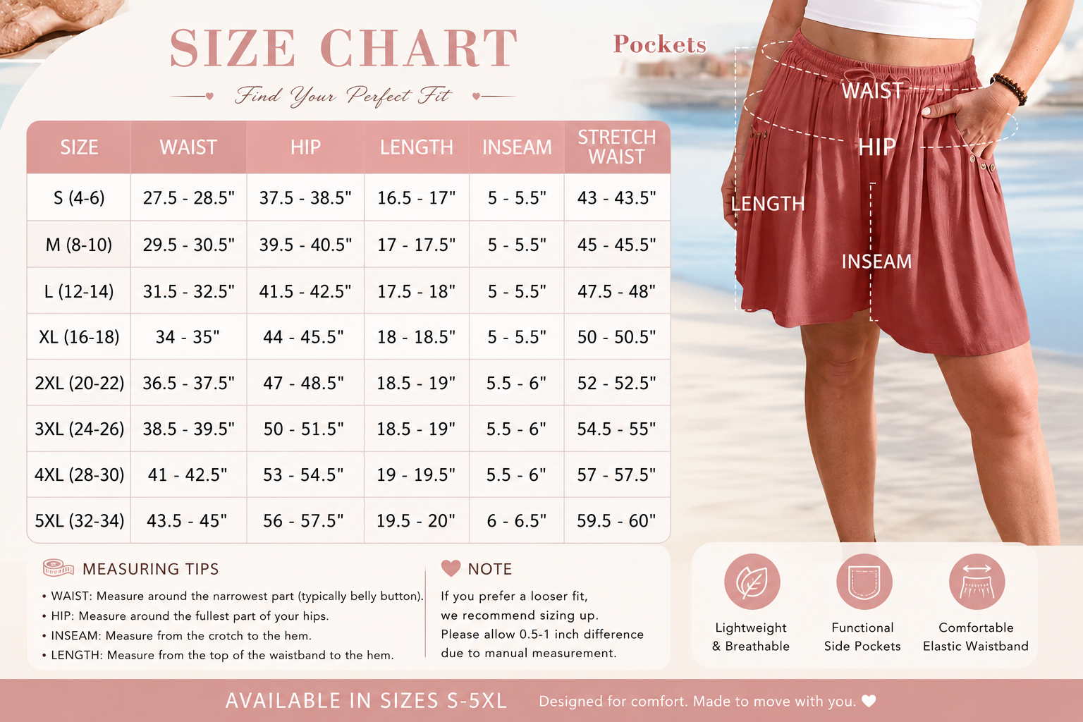 SunnyStride – Everyday Comfort Summer Shorts