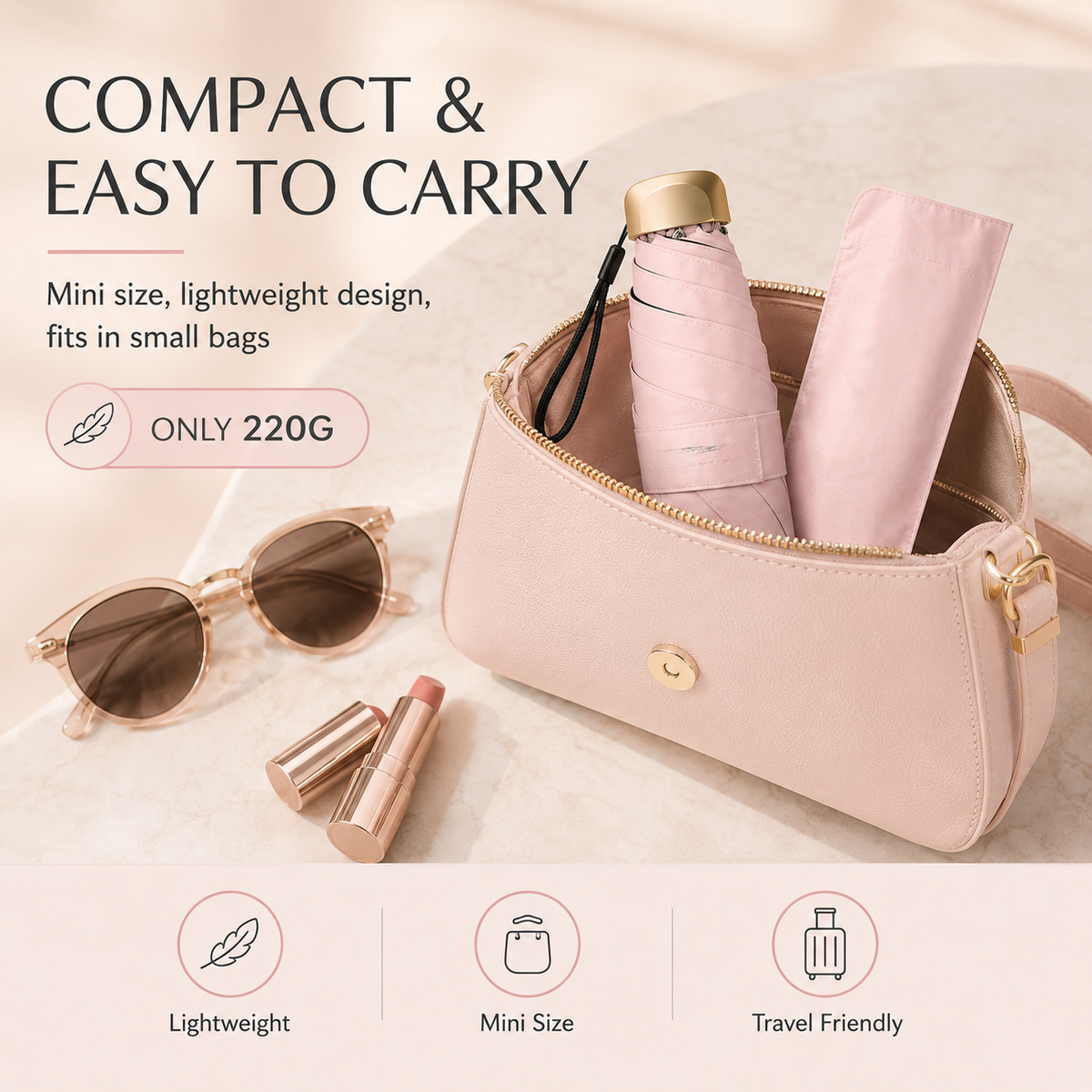 WeatherEase – Dual-Purpose Portable Umbrella