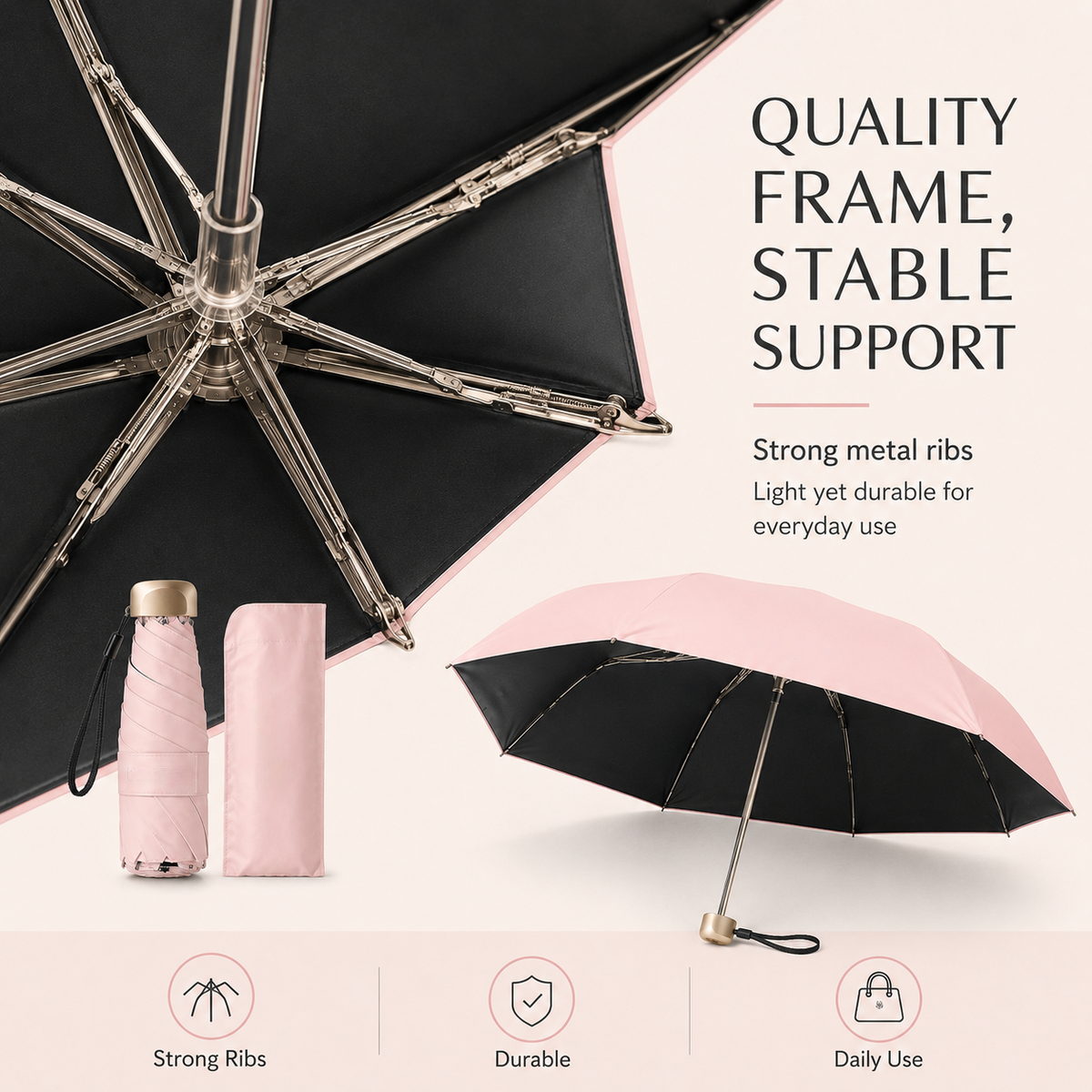 WeatherEase – Dual-Purpose Portable Umbrella
