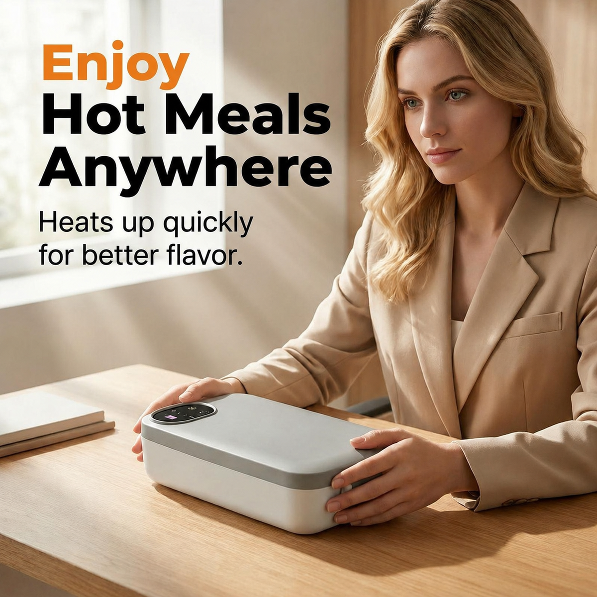 HeatBox – 900ml Rechargeable Electric Lunch Box