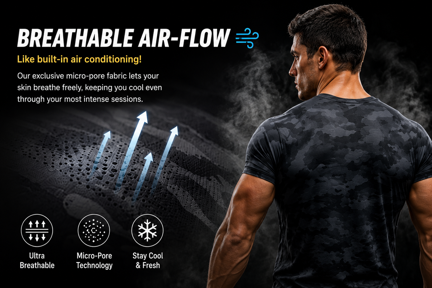 AeroFlex – Quick-Dry Gym Tee