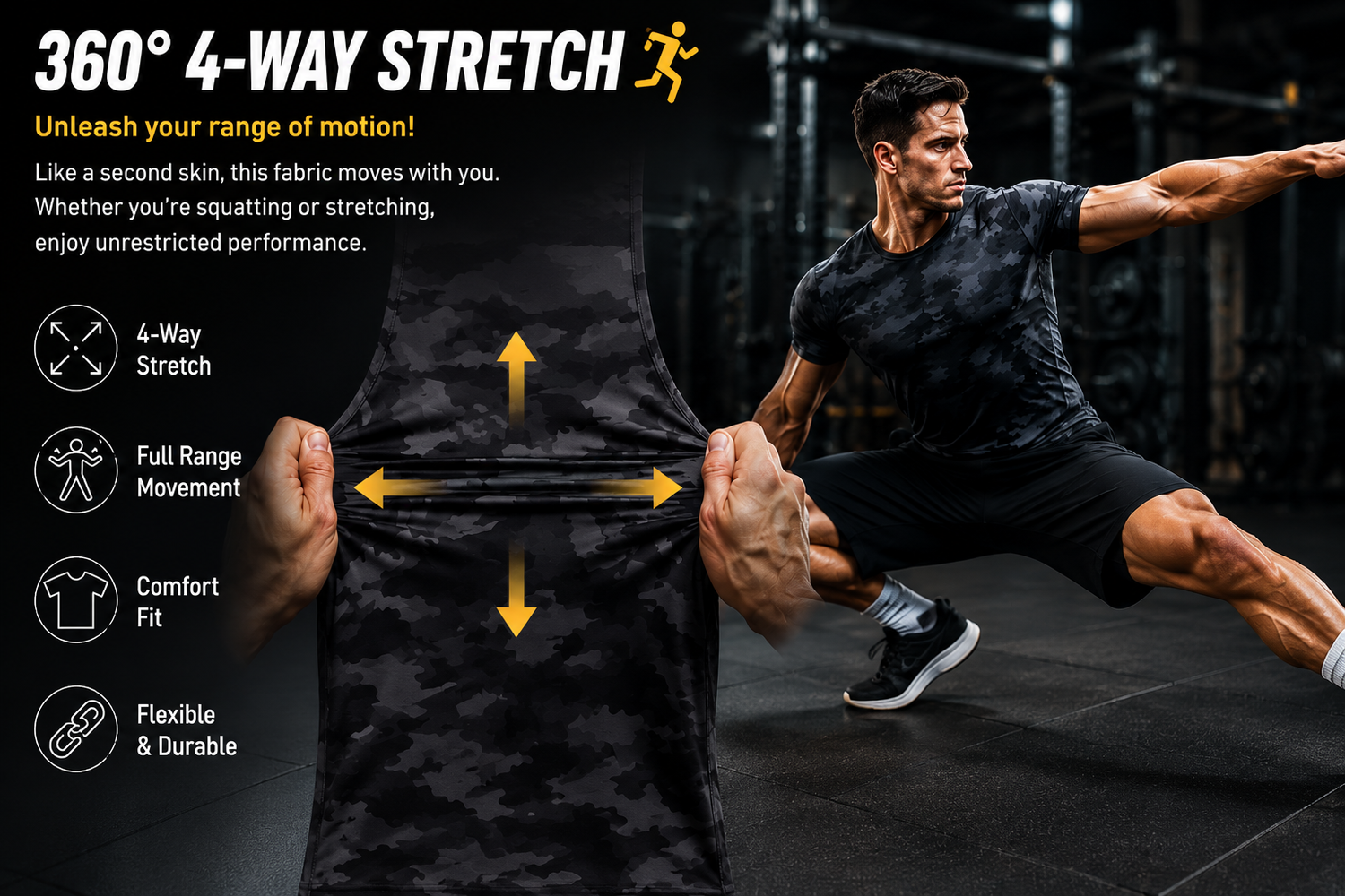 AeroFlex – Quick-Dry Gym Tee