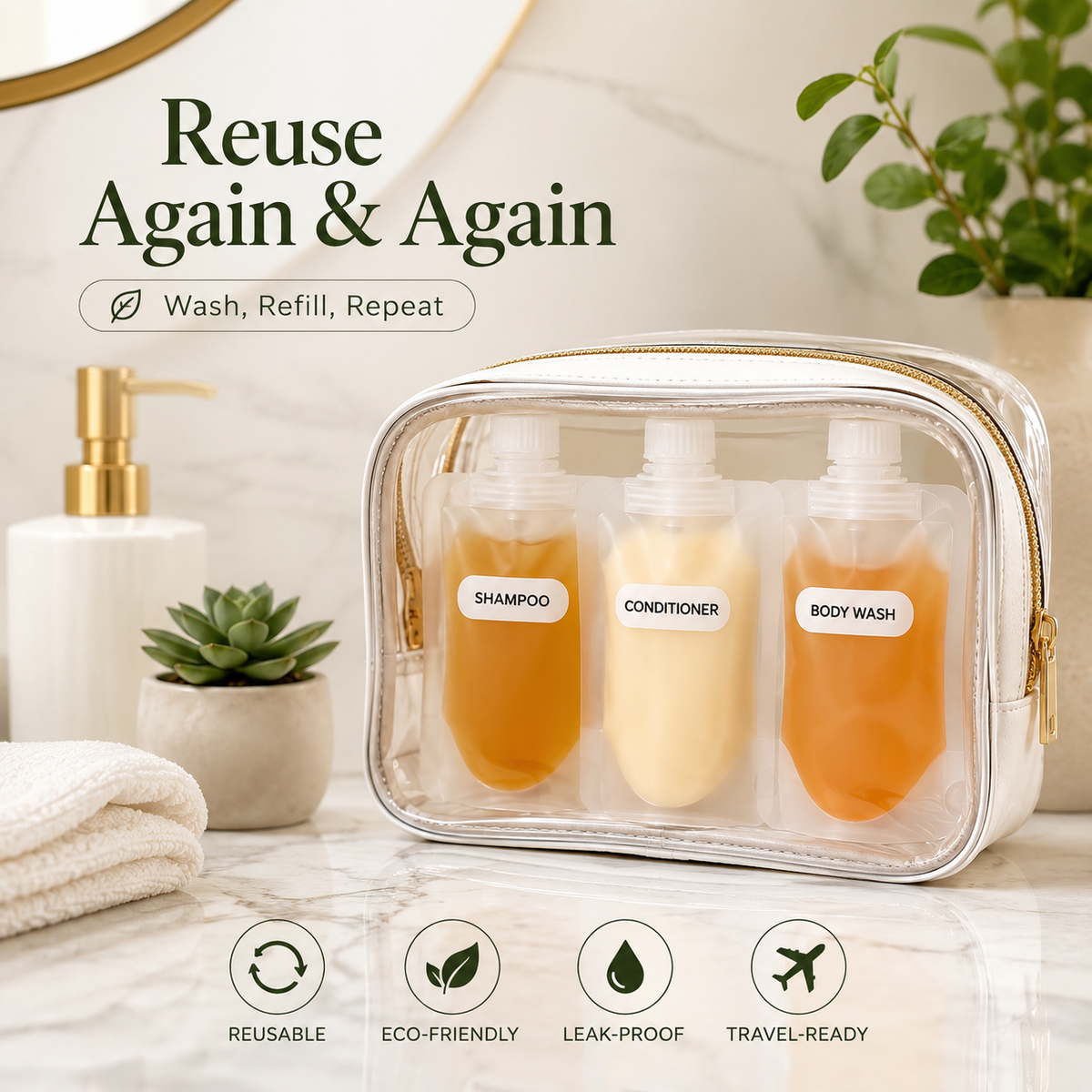 PourMate – Reusable Travel Liquid Containers