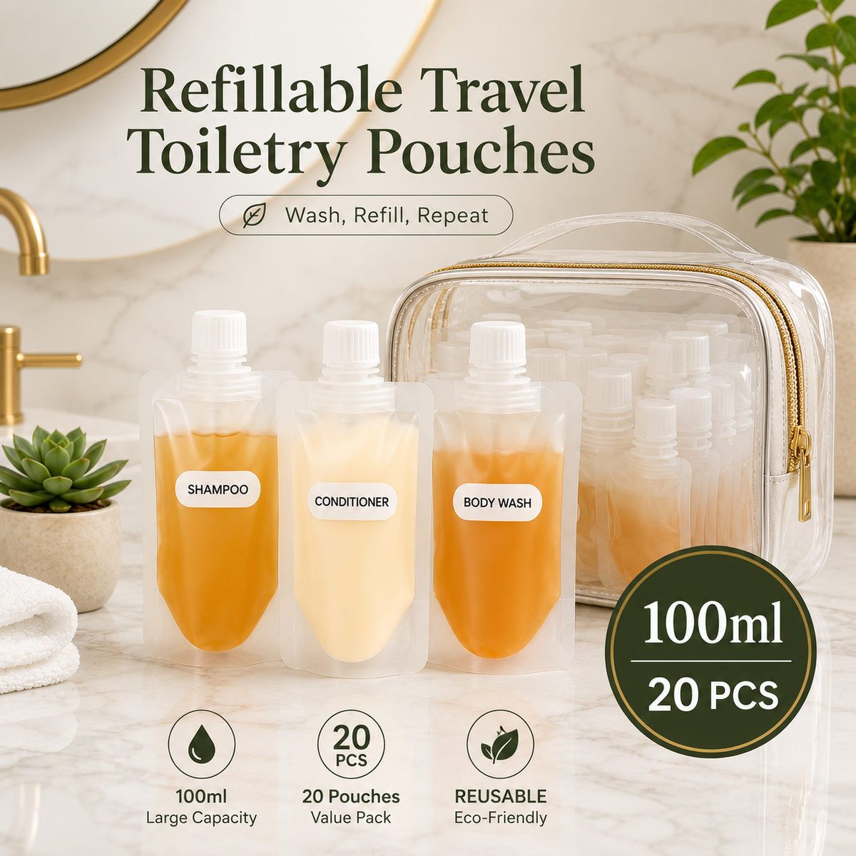 PourMate – Reusable Travel Liquid Containers