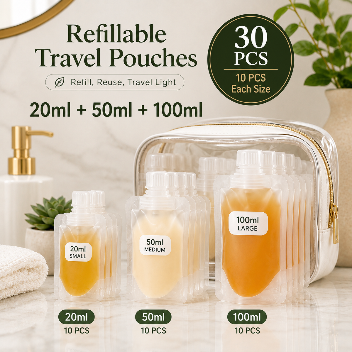 PourMate – Reusable Travel Liquid Containers