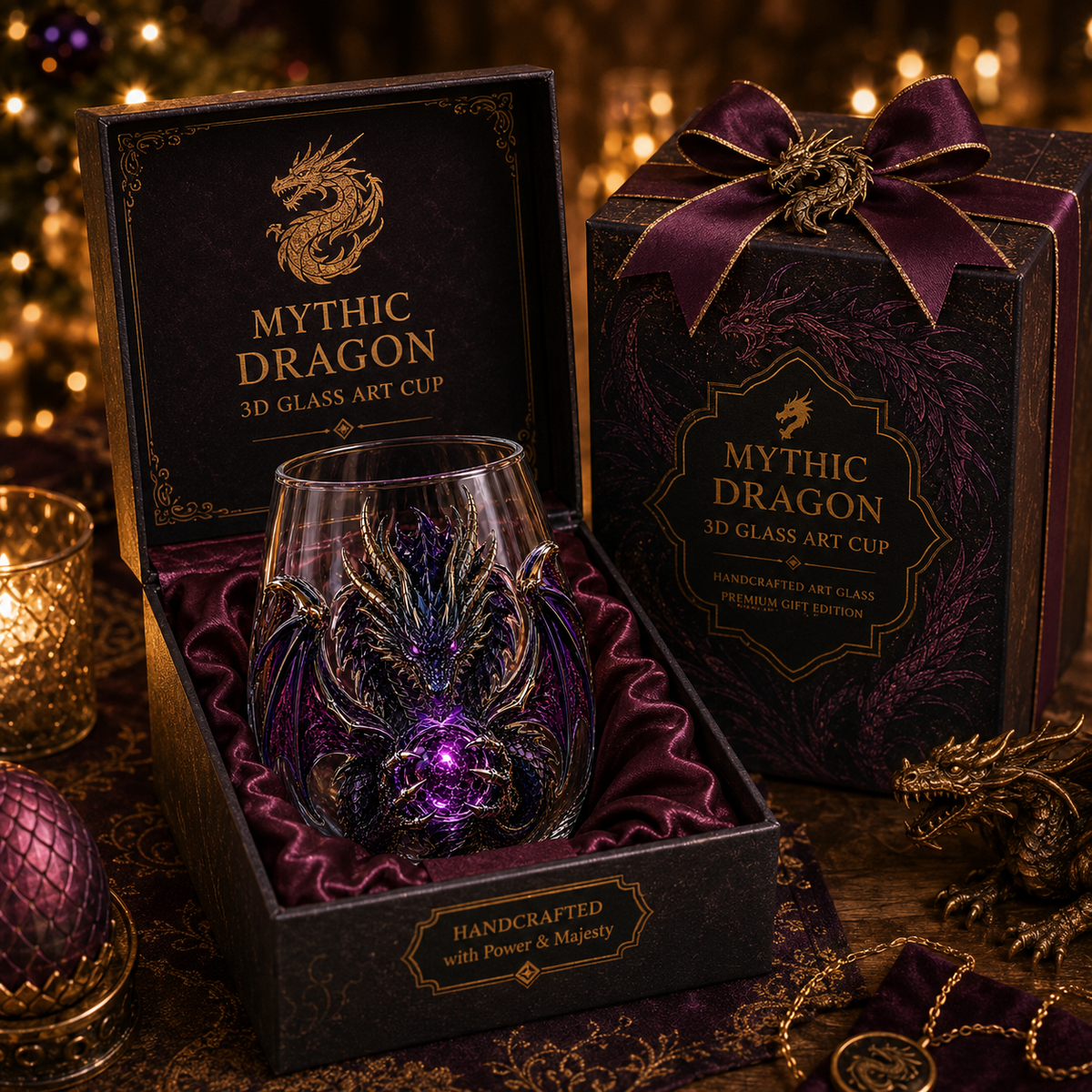 DragonRealm – Fantasy Dragon Whiskey & Cocktail Glass