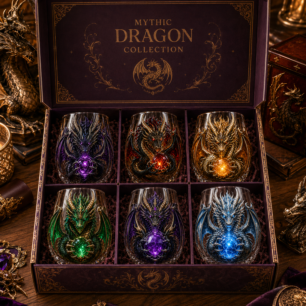 DragonRealm – Fantasy Dragon Whiskey & Cocktail Glass